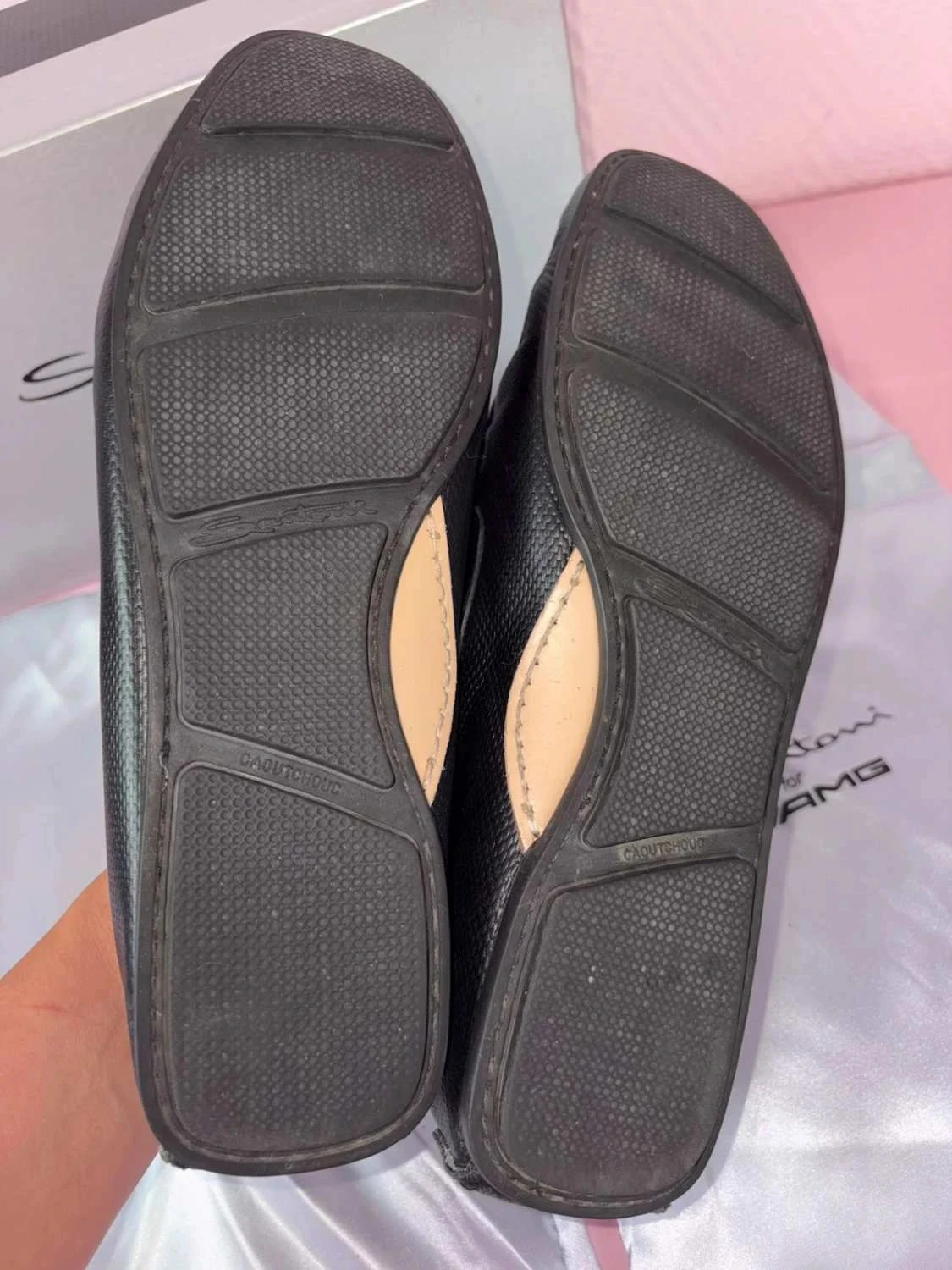 mocassins para homem santoni para amg homem tamanho 41 couro preto – photo 8
